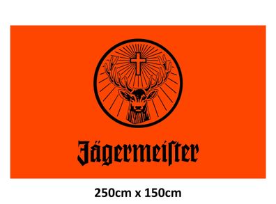 Jägermeister Hissfahne / Fahne 250x150cm