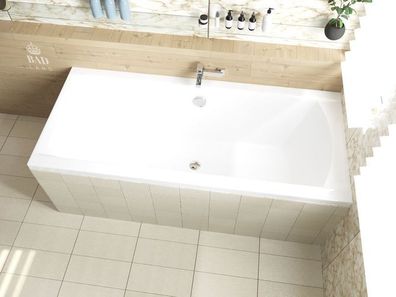 Badewanne Rechteck Acryl INES 190x90 Weiß | Ablauf & Füße GRATIS !