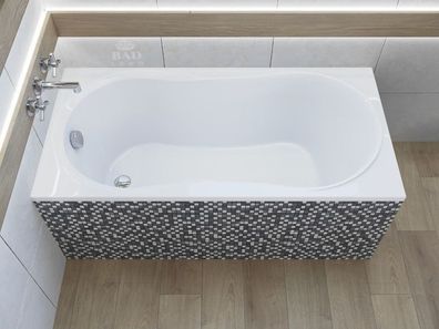 Badewanne Rechteck Acryl GRACJA 180x80 Weiß Styropor | Ablauf & Füße GRATIS !