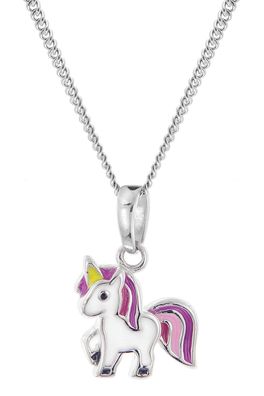 trendor Schmuck Kinder-Halskette Einhorn Silber 925 68486