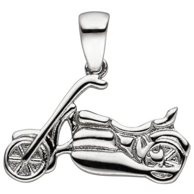 Anhänger Motorrad 925 Sterling Silber Silberanhänger