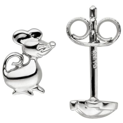 Kinder Ohrstecker Maus 925 Sterling Silber Kinder-Ohrringe