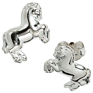 Kinder Ohrstecker Pferd Pferde 925 Sterling Silber Ohrringe Kinderohrringe