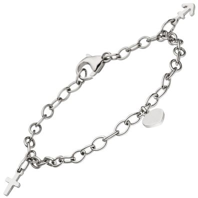 Kinder Armband Glaube Liebe Hoffnung 925 Sterling Silber 16 cm