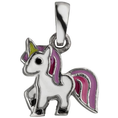 Kinder Anhänger Einhorn 925 Sterling Silber Silberanhänger