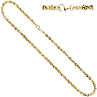 Kordelkette 585 Gelbgold 4,9 mm 45 cm Gold Kette Halskette Goldkette Karabiner