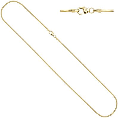 Schlangenkette 585 Gelbgold 1,4 mm 40 cm Gold Kette Halskette Goldkette