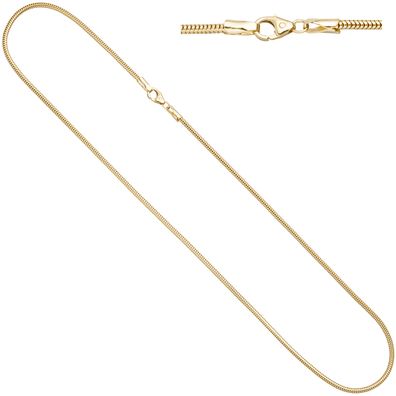 Schlangenkette aus 333 Gelbgold 1,9 mm 50 cm Gold Kette Halskette Goldkette