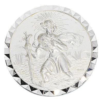 Autoplakette Plakette Schutzpatron Christopherus 925 Sterling Silber