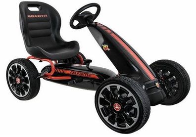 Gokart ABARTH Schwarz EVA-Reifen Handbremse modernes Design Abarth