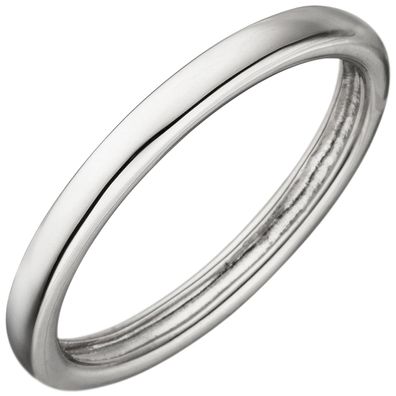 Gr. 50 - Damen Ring schmal 925 Sterling Silber Silberring