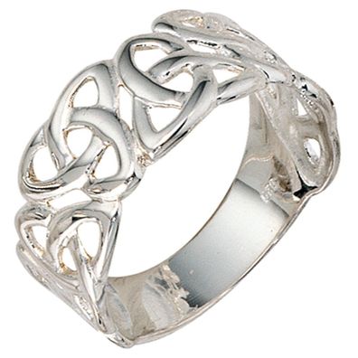 Gr. 56 - Damen Ring breit 925 Sterling Silber Silberring