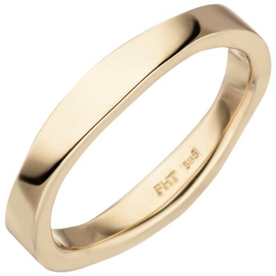 Gr. 58 - Damen Ring 585 Gold Gelbgold Goldring
