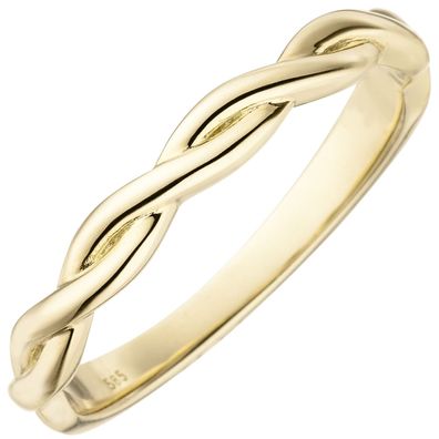 Gr. 60 - Damen Ring geflochten 585 Gold Gelbgold Goldring