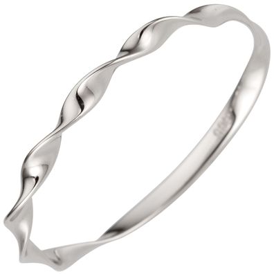 Gr. 60 - Damen Ring gedreht 585 Gold Weißgold Goldring