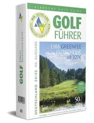 Albrecht Golf Führer Deutschland 24/25 inklusive Greenfee Gutscheinen, Thom