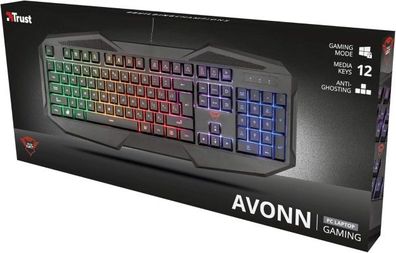 TRUST GXT830RW Avonn Gaming Keyboard DE