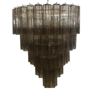 Contemporary Fume´ “Tronchi” Murano Glass Chandelier by SimoEng