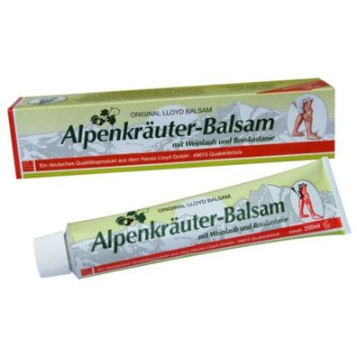 LLOYD Alpenkräuter Balsam mit Weinlaub und Rosskastanie - 200ml