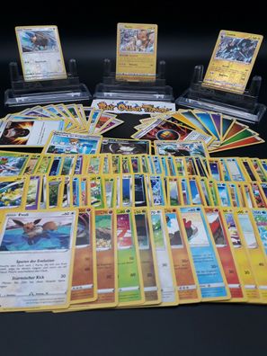 100! Pokemon Karten - Selten Holos Stern Deutsch Sammlung - Top Geschenk