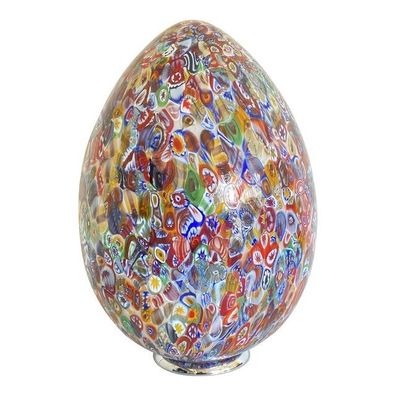 Venetian Murano Glass Multicolored Millefiori Murrine Table Lamp by SimoEng