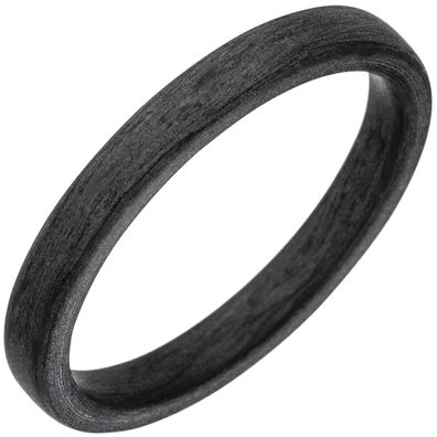 Gr. 56 - Partner Ring aus Carbon schwarz Partnerring Carbonring