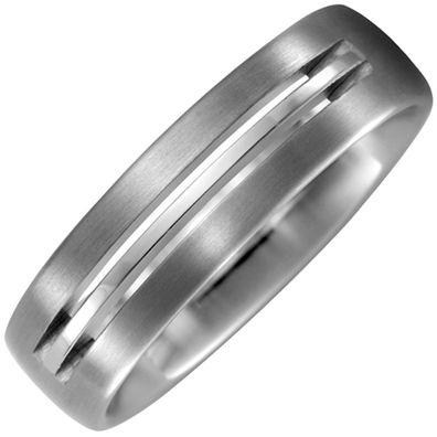 Gr. 62 - Partner Ring aus Titan matt Partnerring Titanring