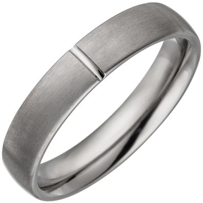 Gr. 54 - Partner Ring aus Titan matt Partnerring Titanring