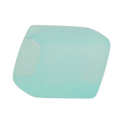 Tuchring 45x36x18mm Sechseck zartblau-transparent matt Kunststoff