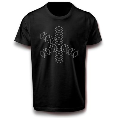 Geometrie abstrakte Form Quadrat Rechteck Architektur Symbol T-Shirt Baumwolle