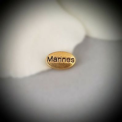 Floating-Charm-Einleger "Marines", vergoldet - PS-CH4048