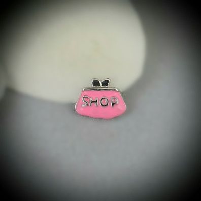 Floating-Charm-Einleger Tasche, pink - PS-CH0036