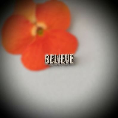 Floating-Charm-Einleger "BELIEVE" - PS-CH0184