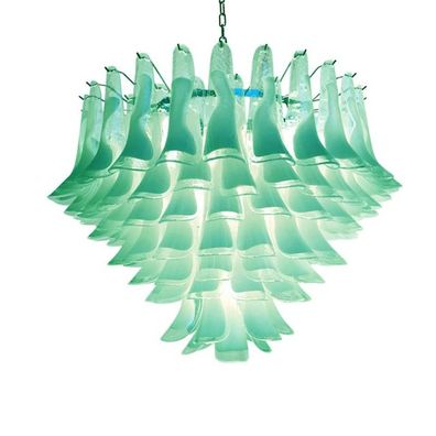 Contemporary Green-Wather “Selle” Murano Glass Chandelier by SimoEng