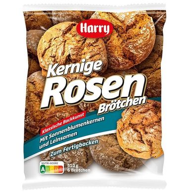 Harry Brot Kernige Rosen Brötchen 6 Stück a 85g / 510g