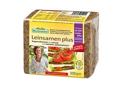 Mestemacher Leinsamen plus Roggenvollkornbrot mit Leinsaat 500 g