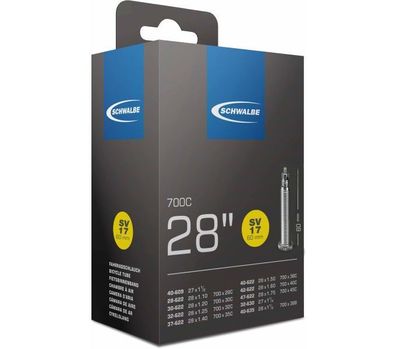 Schwalbe Fahrradschlauch SV17 60mm Ventil 27/28 Zoll 28/47-622/635 150g