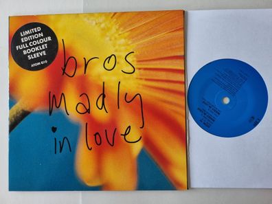 Bros - Madly In Love 7'' Vinyl UK Limited Edition FULL COLOUR Booklet SLEEVE