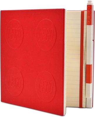 IQ LEGO Stationary Locking Notebook - Schreibwaren Notizbuch mit Gelstift - Notizb