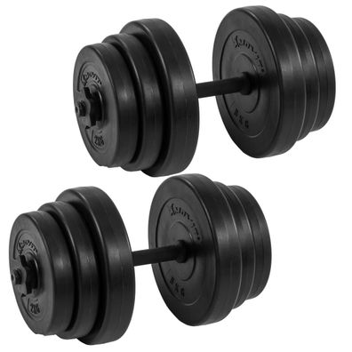 Movit® Kurzhanteln 2er Set 40 kg Kurzhantelset Dumbbells Hanteln Hantelscheiben