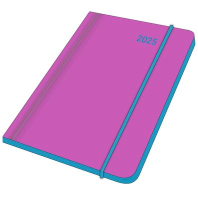 Kalender 2025 -Mini Flexi Diary EarthLine BERRY 2025- 8 x 11,5cm