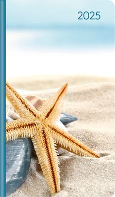 Kalender 2025 -Ladytimer Slim Sea Star 2025- 9 x 15,6cm