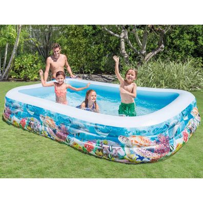 Intex Swim Center Familienpool 305x183x56 cm Meeresleben-Design