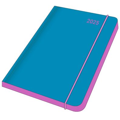 Kalender 2025 -Midi Flexi Diary EarthLine BERRY 2025- 12 x 17cm