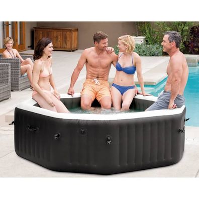 Intex Whirlpool mit Massage-Funktion Achteck PureSpa