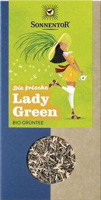 Sonnentor 3x Die frische Lady Green Tee lose 90g