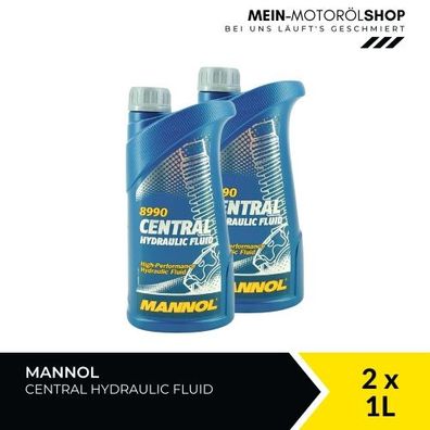 Mannol Central Hydraulic Fluid Hydrauliköl Servolenkungsöl 2x1 Liter