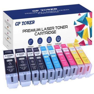 TINTE Patronen XXL für CANON 550/551 XL PIXMA IP7250 MG5450 MG5550 MG5655 MG6450