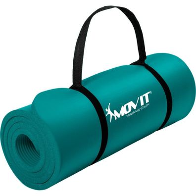 Movit® Sportmatte 15mm Yogamatte Fitnessmatte Gymnastikmatte NBR Rutschfest Yoga