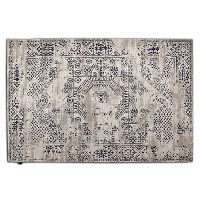 Dutch Lifestyle Teppich Durban Jahrg 230x160 cm Grau und Blau